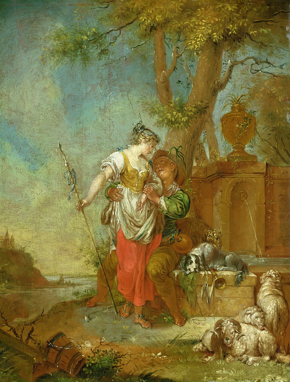 Pasterz i pasterka autorstwa Januarius Zick