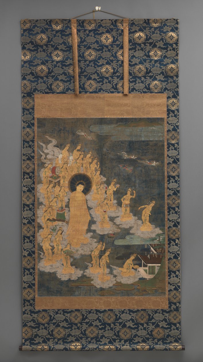 Figurka Amida ni Jugo Bodhisattwa Laigo autorstwa Japanese School