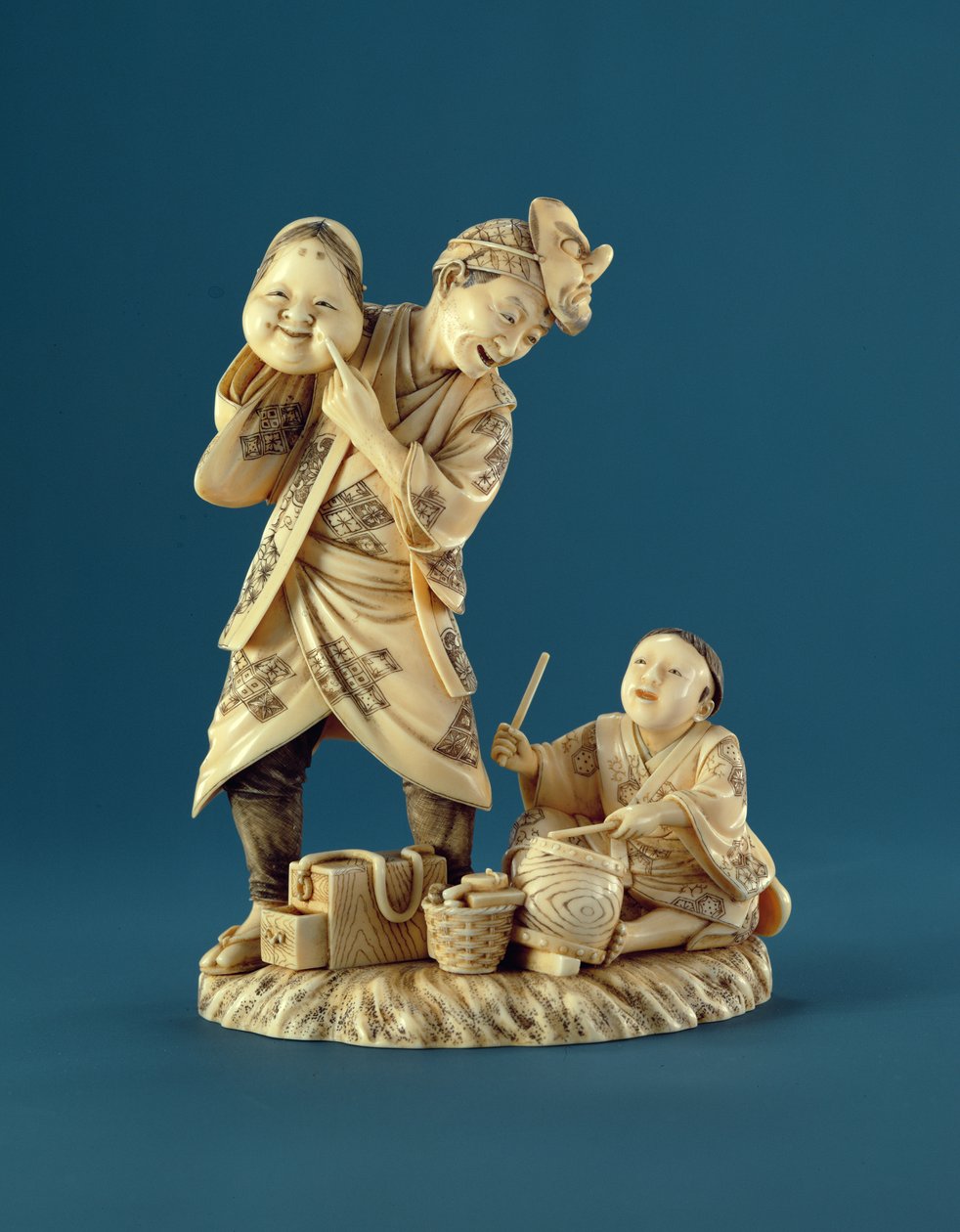 Entertainer, Okimono, Meiji Period autorstwa Japanese School