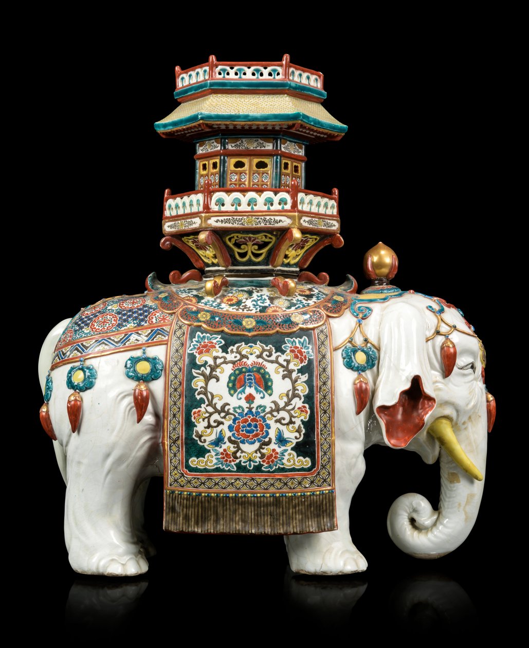 Słoń w stylu Kakiemon autorstwa Japanese School