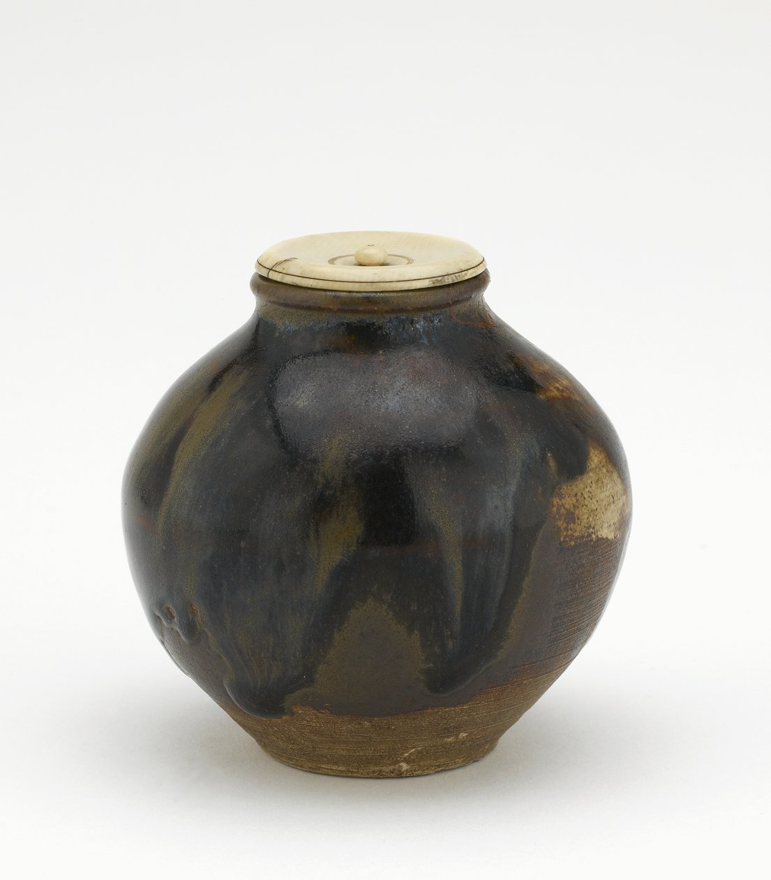 Pojemnik na herbatę, kształt bunrin, okres Edo (ceramiczny) autorstwa Japanese School