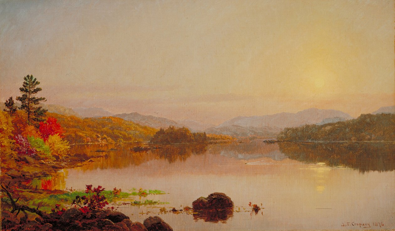 Jezioro Wawayanda, 1876 autorstwa Jasper Francis Cropsey