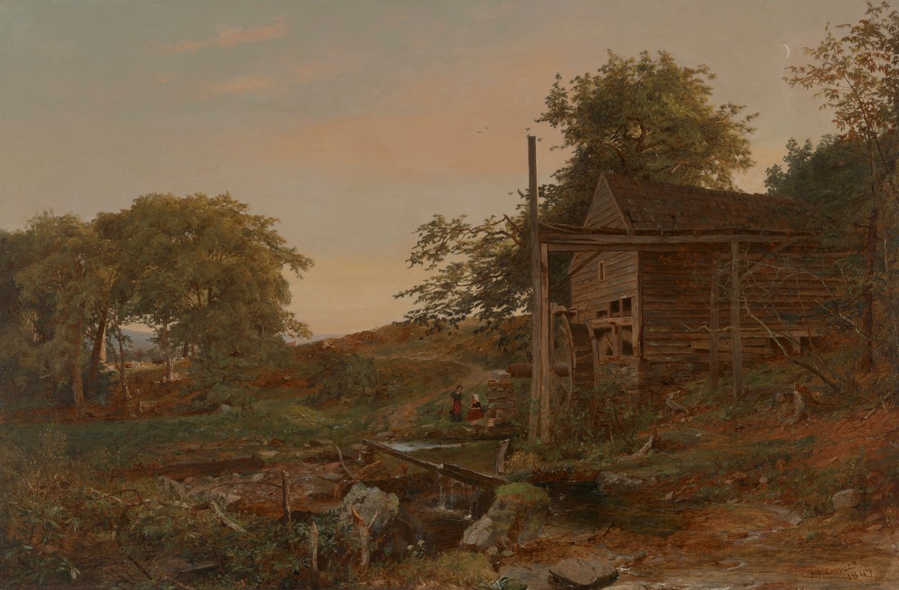 Młyn wodny autorstwa Jasper Francis Cropsey