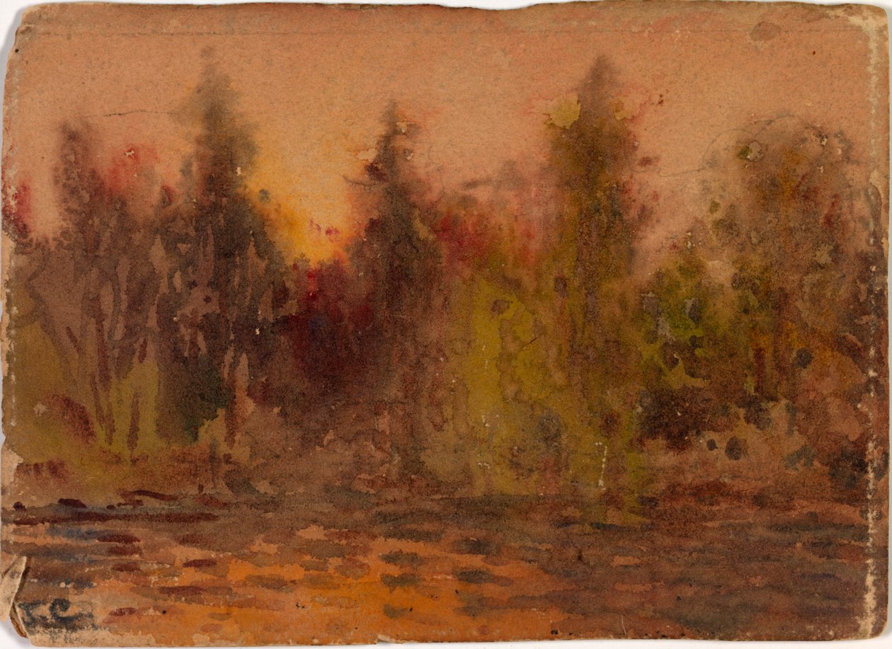 Bez tytułu, ca. 1875-1880. autorstwa Jasper Francis Cropsey