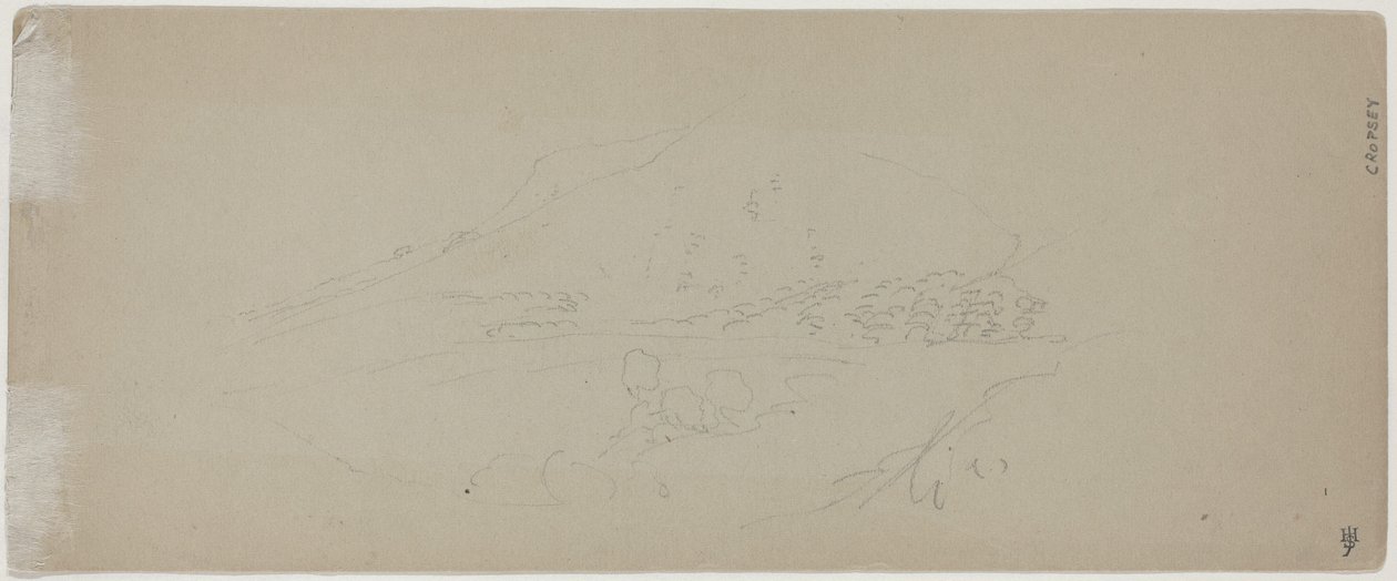 Widok na góry [verso] autorstwa Jasper Francis Cropsey