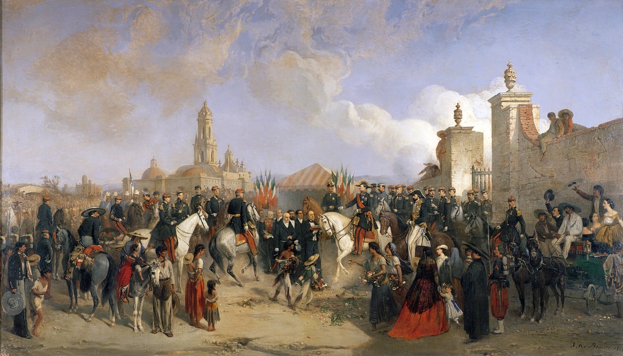 Wejście francuskiego korpusu ekspedycyjnego do Mexico City, 10 czerwca 1863, 1869 autorstwa Jean Adolphe Beauce