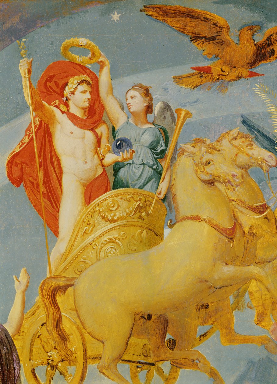 Apoteoza Napoleona I, fragment rydwanu Napoleona, 1853 autorstwa Jean Auguste Dominique Ingres