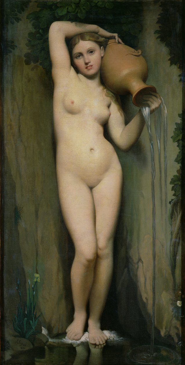 Źródło, 1856 r. autorstwa Jean Auguste Dominique Ingres