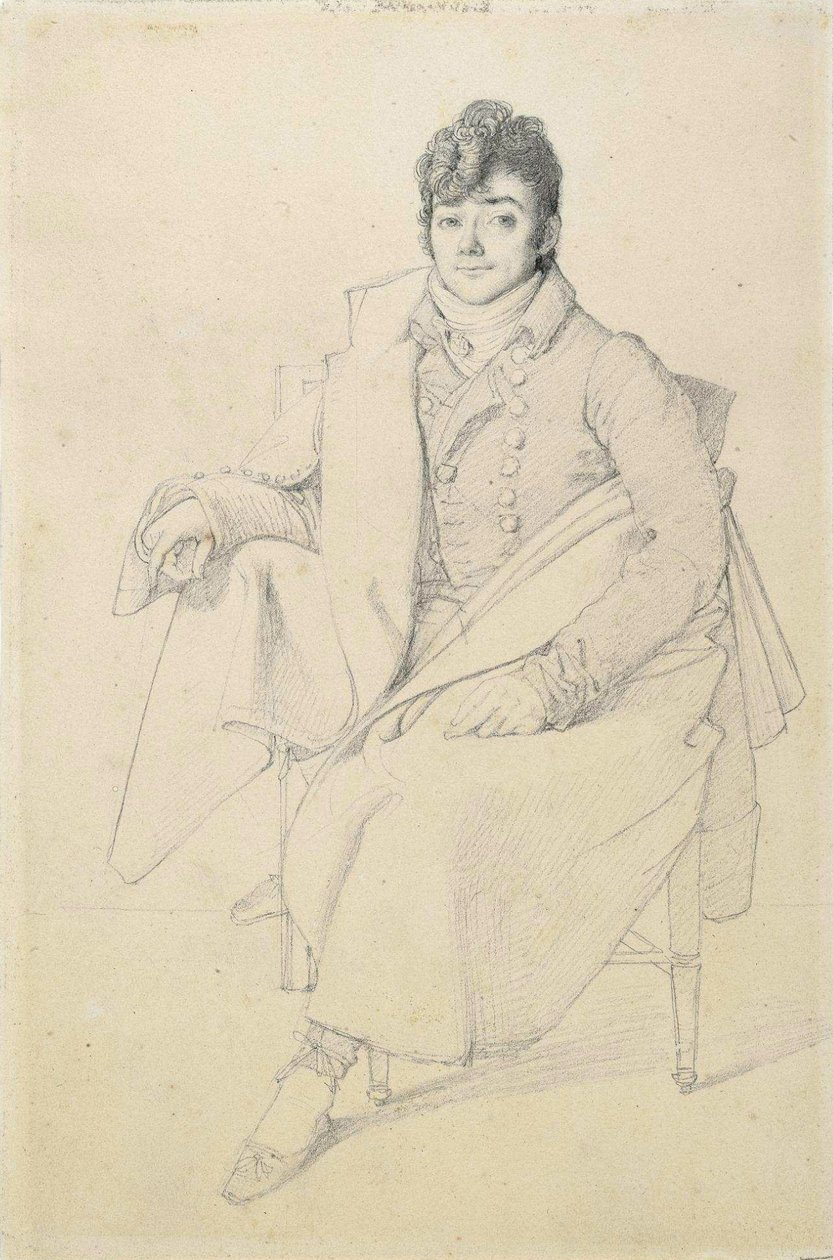 Rzeźbiarz Karol Dupaty autorstwa Jean Auguste Dominique Ingres