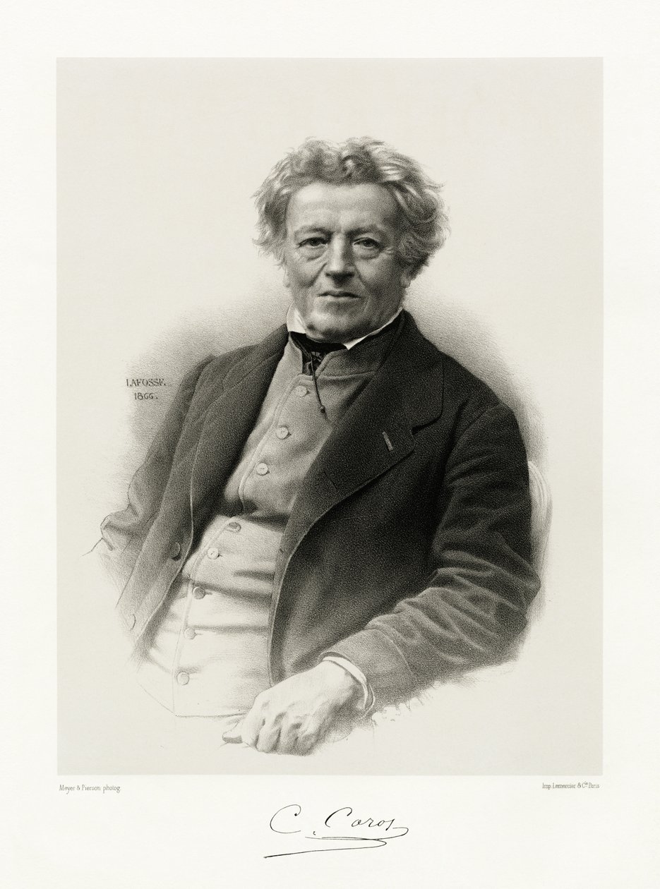 Jean Baptiste Camille Corot, 1865-66 autorstwa Jean Baptiste Adolphe Lafosse