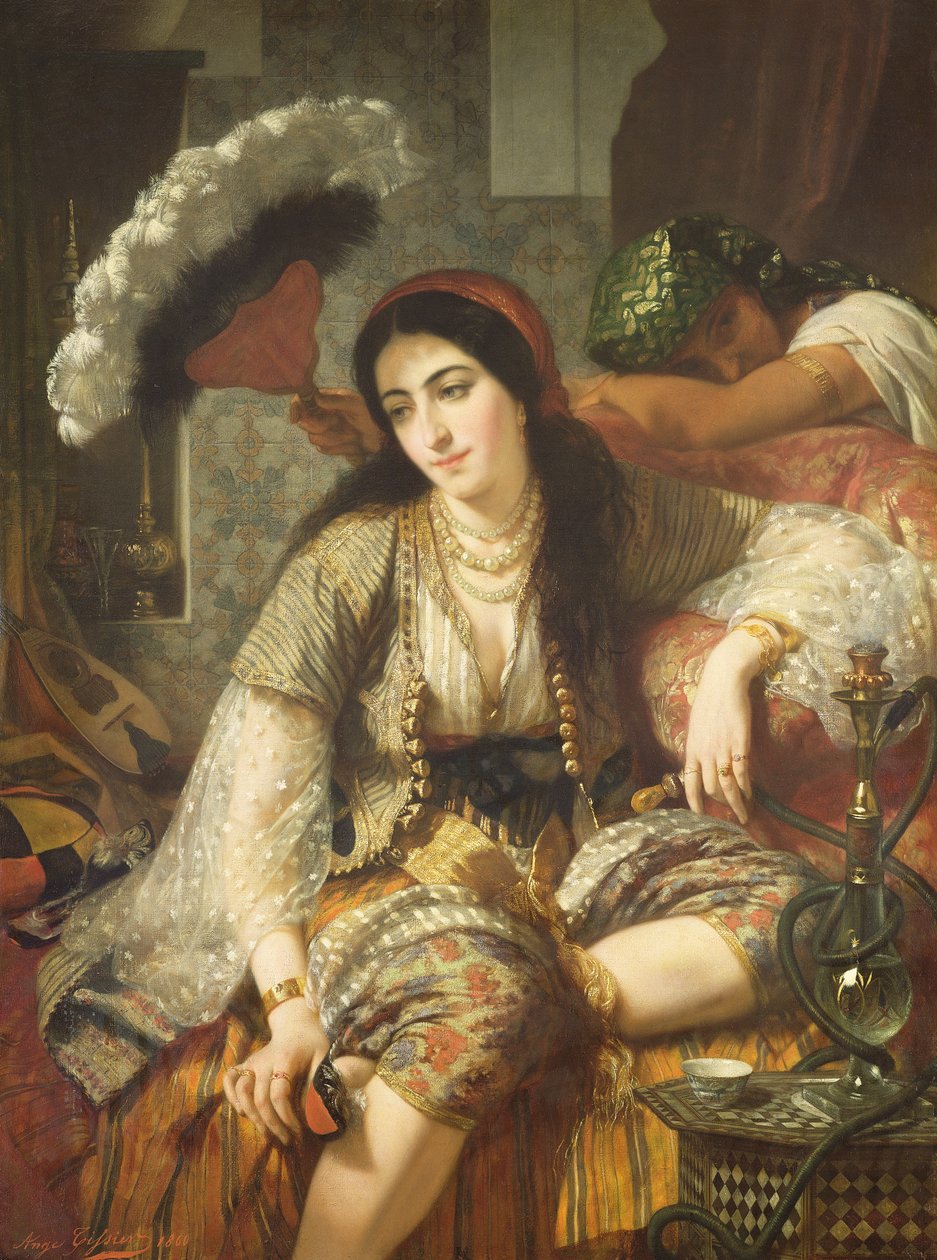 Odaliska autorstwa Jean Baptiste Ange Tissier