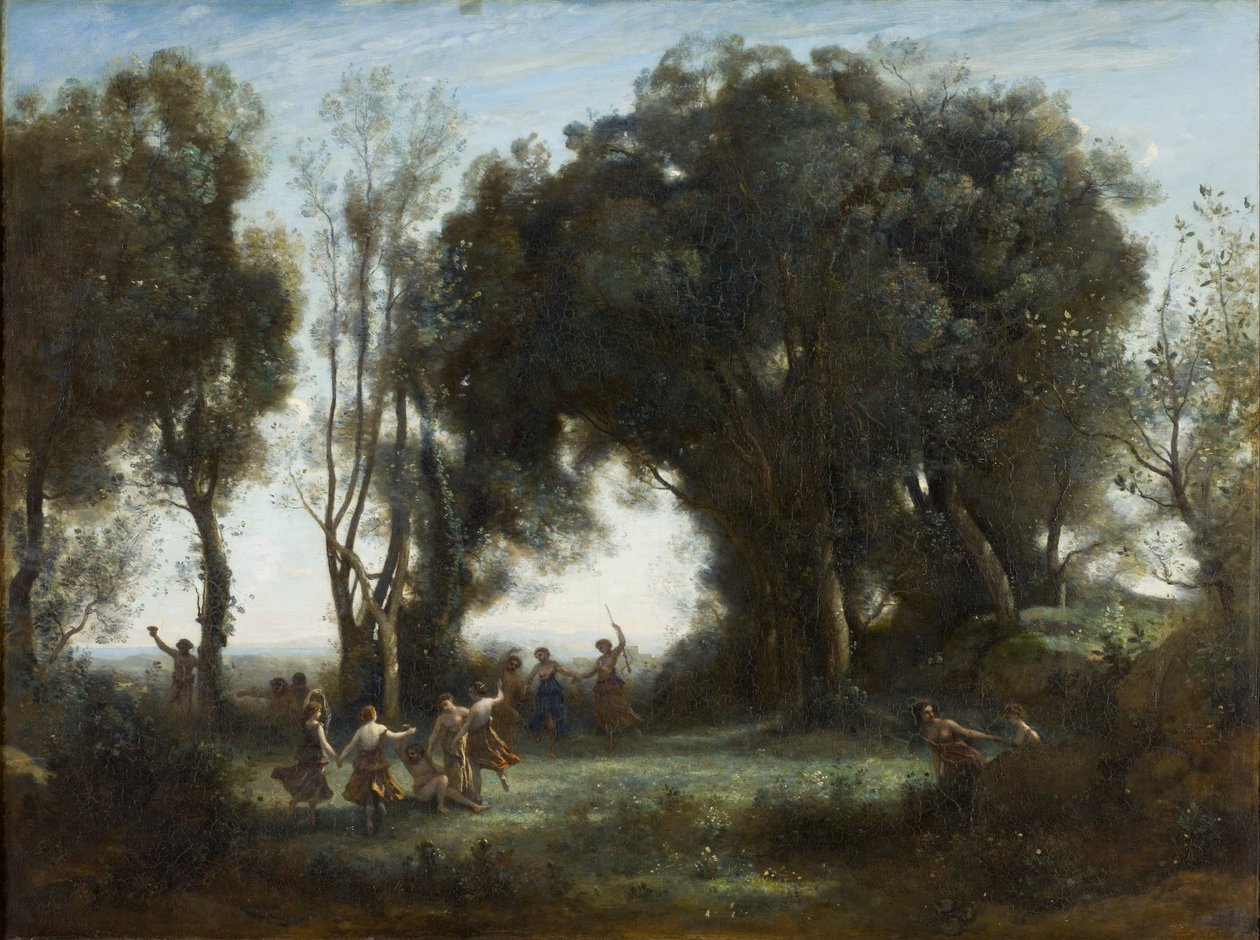 Poranek. Taniec Nimf autorstwa Jean Baptiste Camille Corot