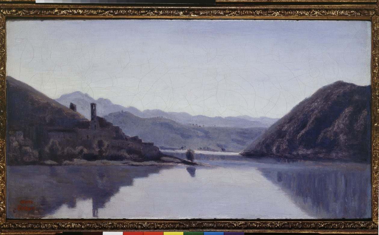 Jezioro Piediluco, Umbria, XIX w. autorstwa Jean Baptiste Camille Corot