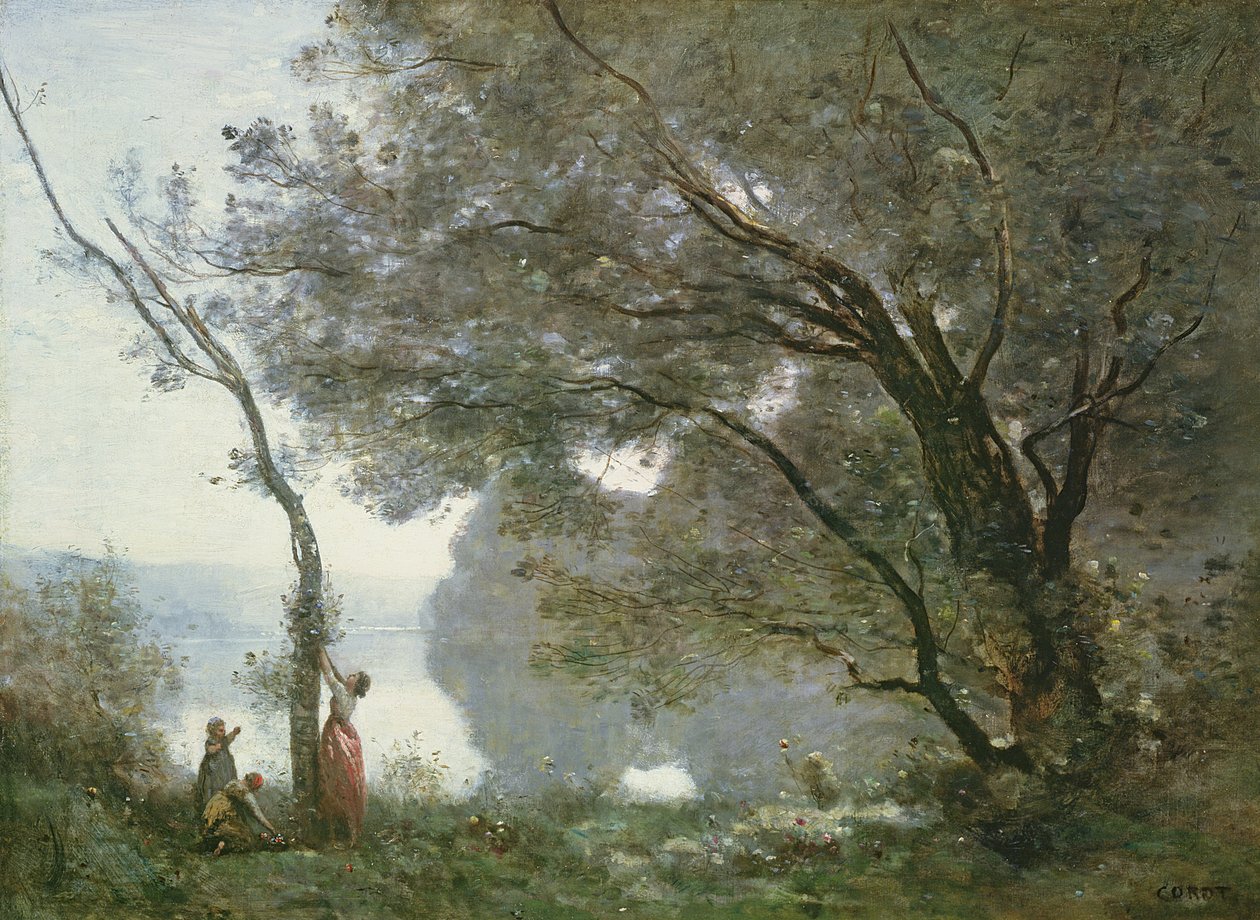 Pamiątka z Mortefontaine, 1864 autorstwa Jean Baptiste Camille Corot