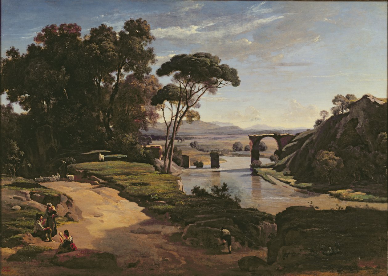 Most w Narni, ok. 1826-27 autorstwa Jean Baptiste Camille Corot