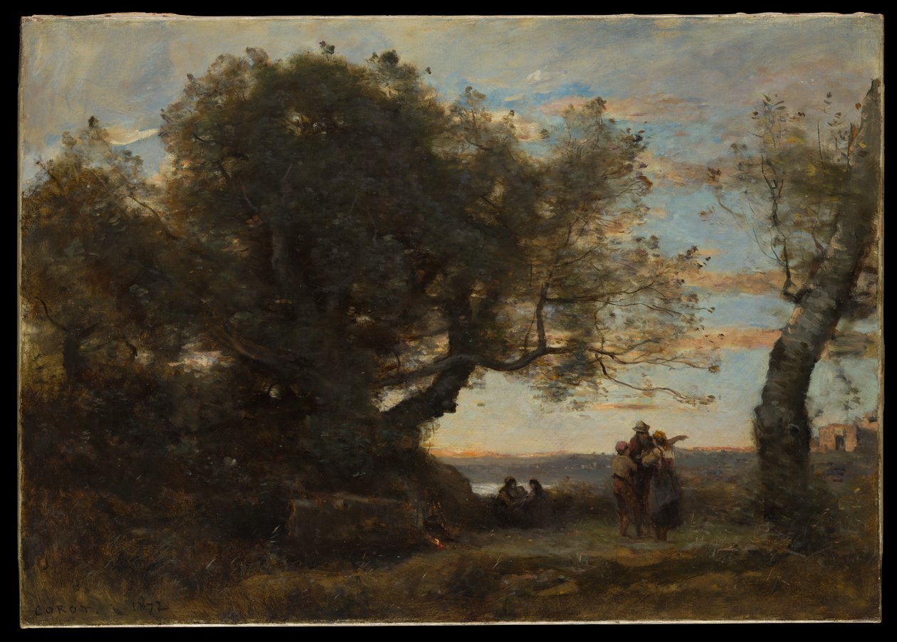 Cyganie autorstwa Jean Baptiste Camille Corot