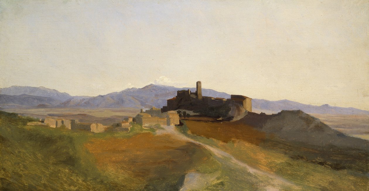 Widok na Olevano autorstwa Jean Baptiste Camille Corot