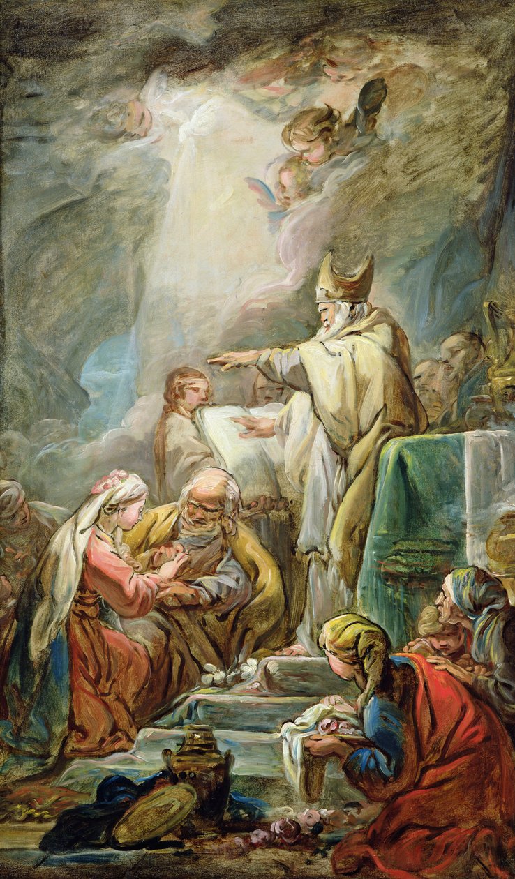 Wesele Dziewicy, c.1763 autorstwa Jean Baptiste Deshays de Colleville