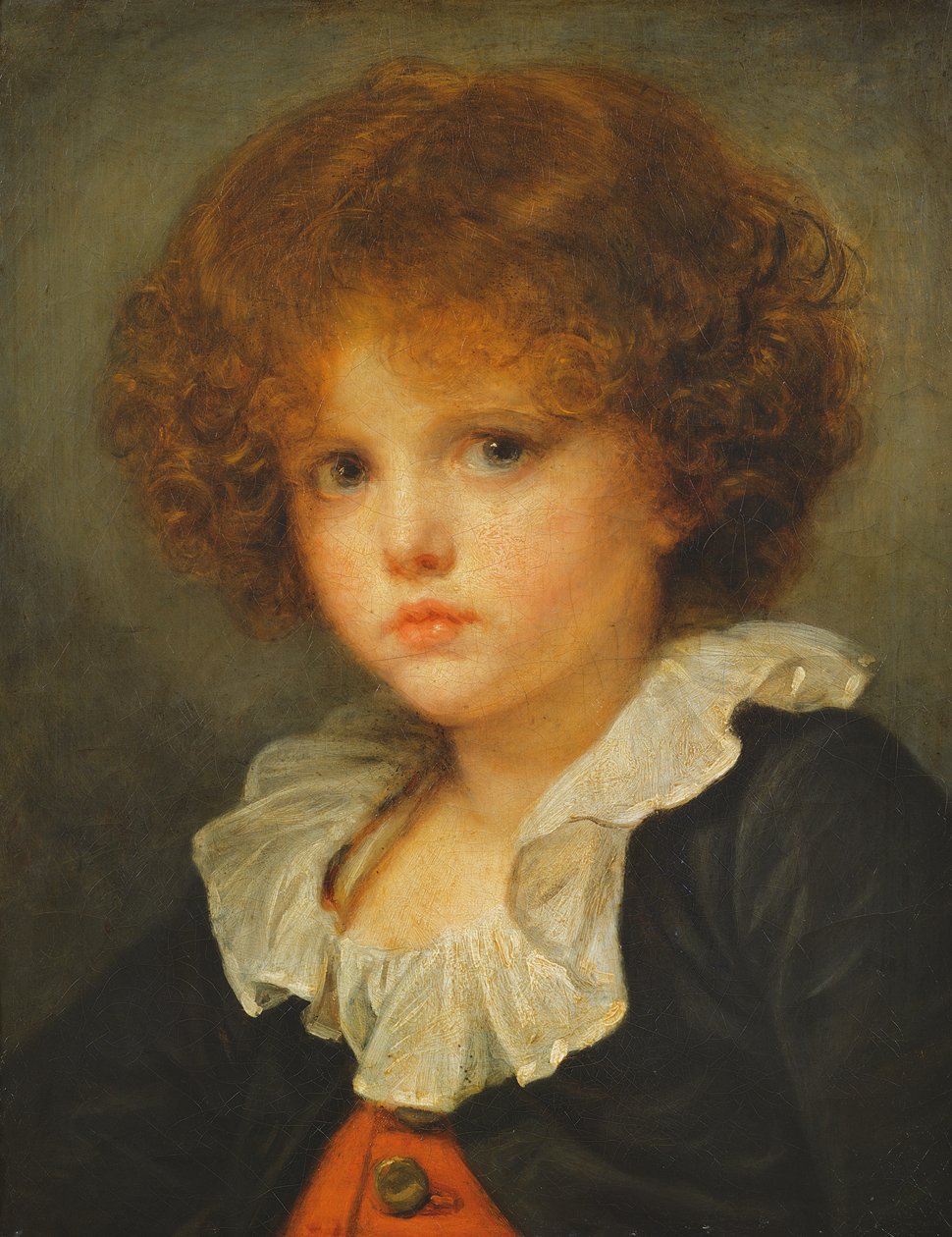 Chłopiec w czerwonej kamizelce, ok. 1775-80 autorstwa Jean Baptiste Greuze