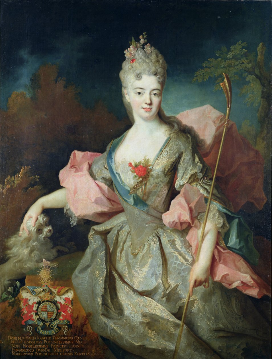 Lady Maria Josephine Drummond, hrabina Castelblanco, ok. 1708 r. autorstwa Jean Baptiste Oudry