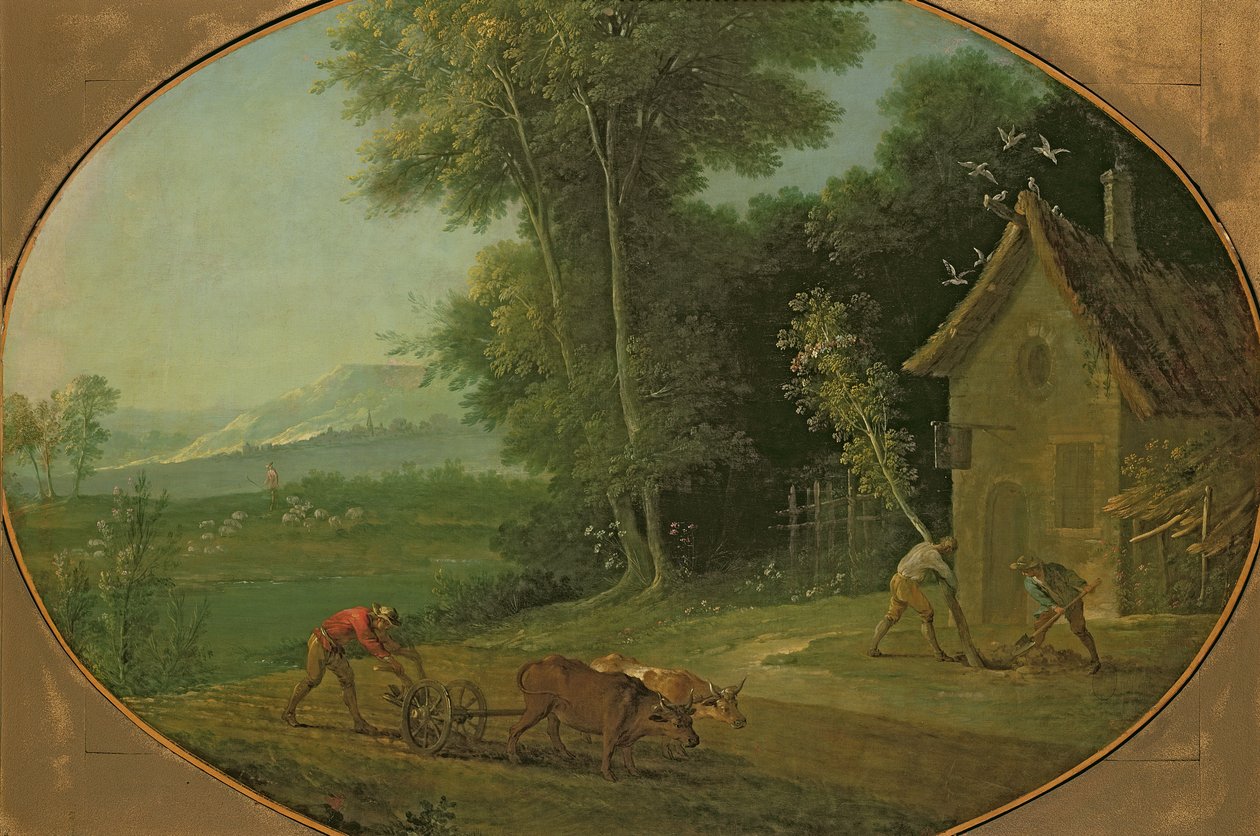 Wiosenny krajobraz, 1749 autorstwa Jean Baptiste Oudry