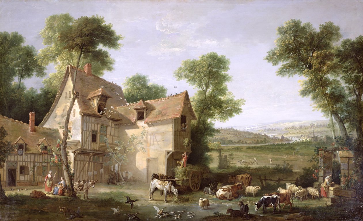 Farma, 1750 autorstwa Jean Baptiste Oudry