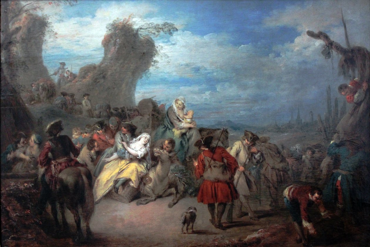 Reszta wojsk (wojna) autorstwa Jean Baptiste Pater