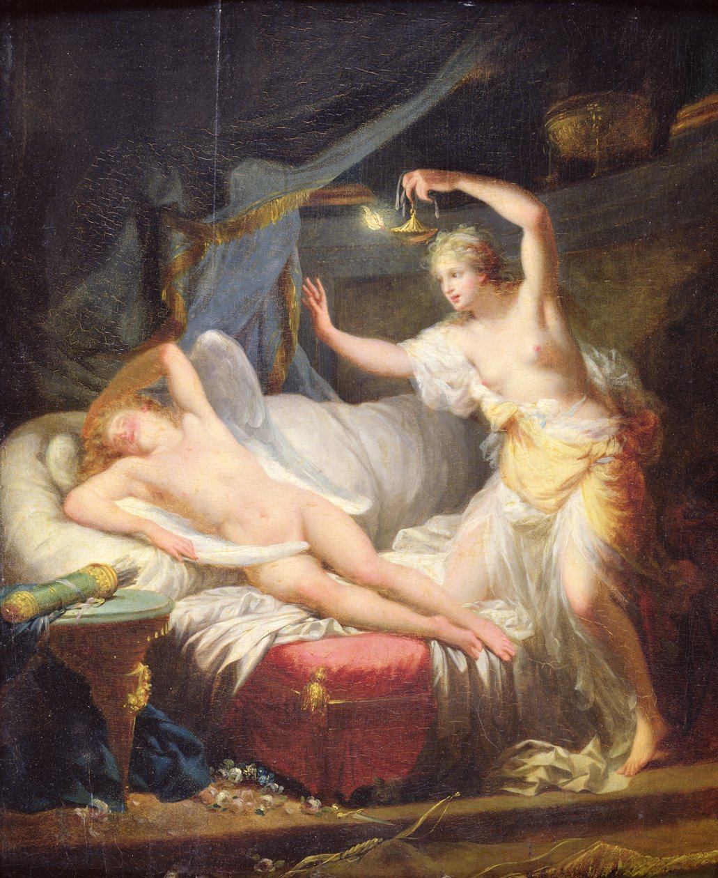 Kupidyn i Psyche autorstwa Jean Baptiste Regnault