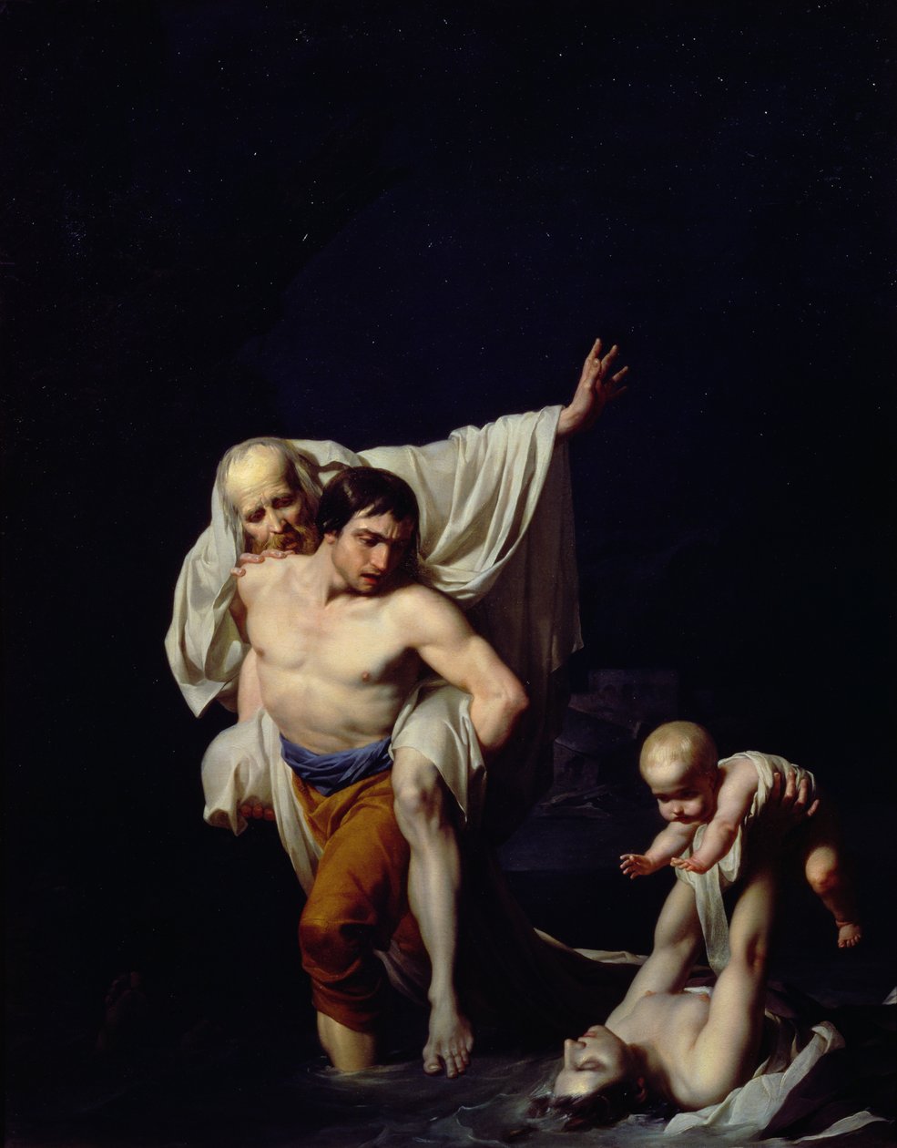 Potop, ok.1789 autorstwa Jean Baptiste Regnault