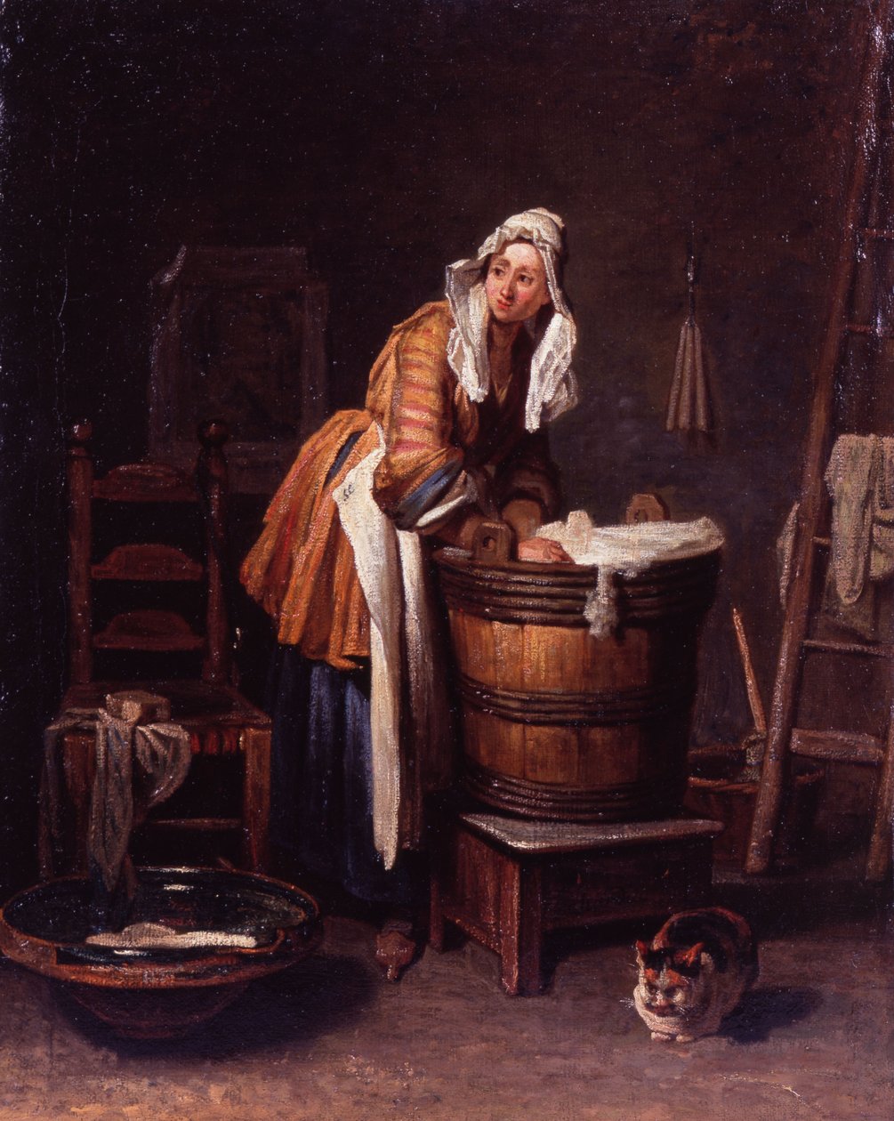 Praczka autorstwa Jean Baptiste Simeon Chardin
