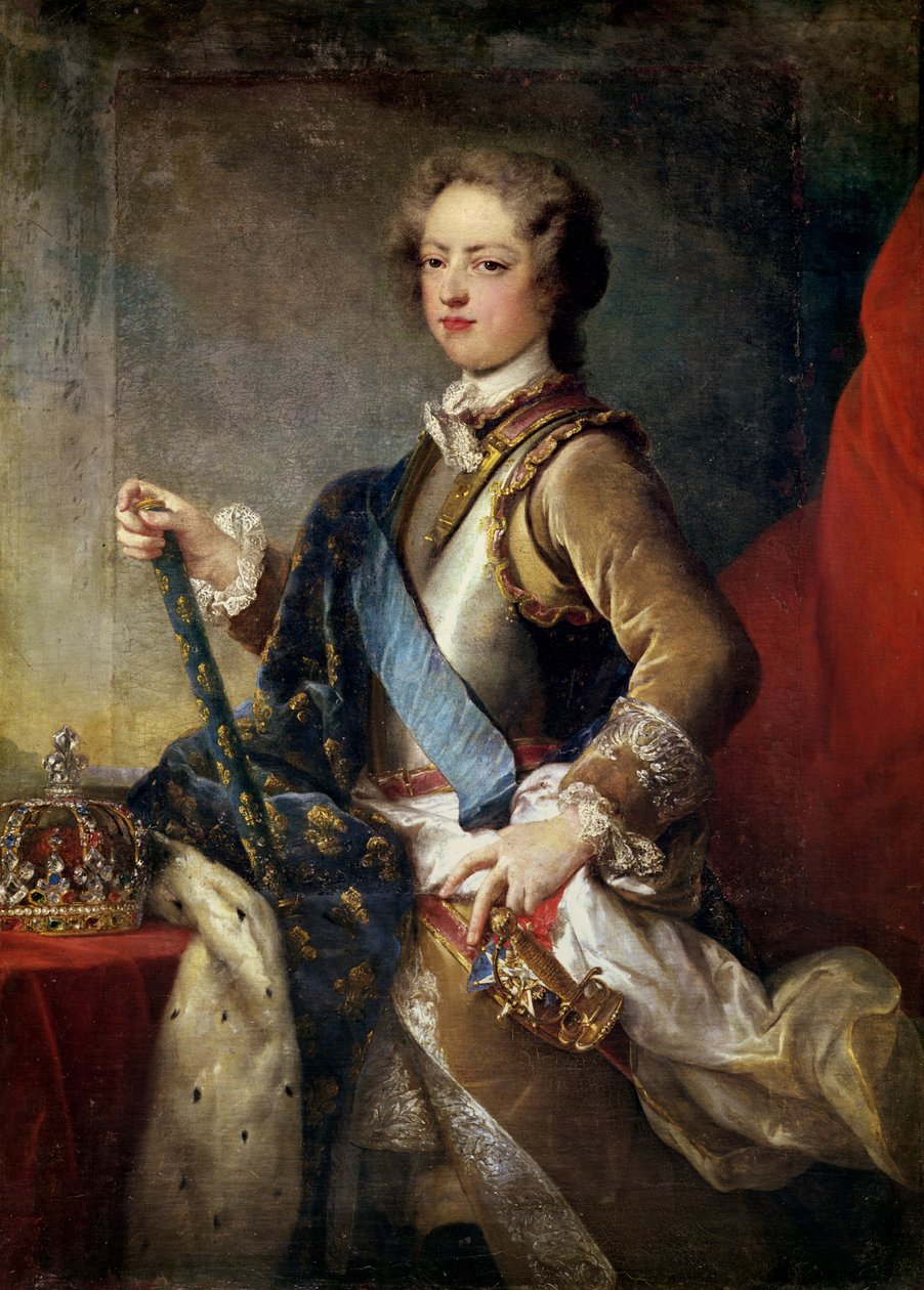 Ludwik XV (1710-74) lat 15, po 1725 autorstwa Jean Baptiste van Loo