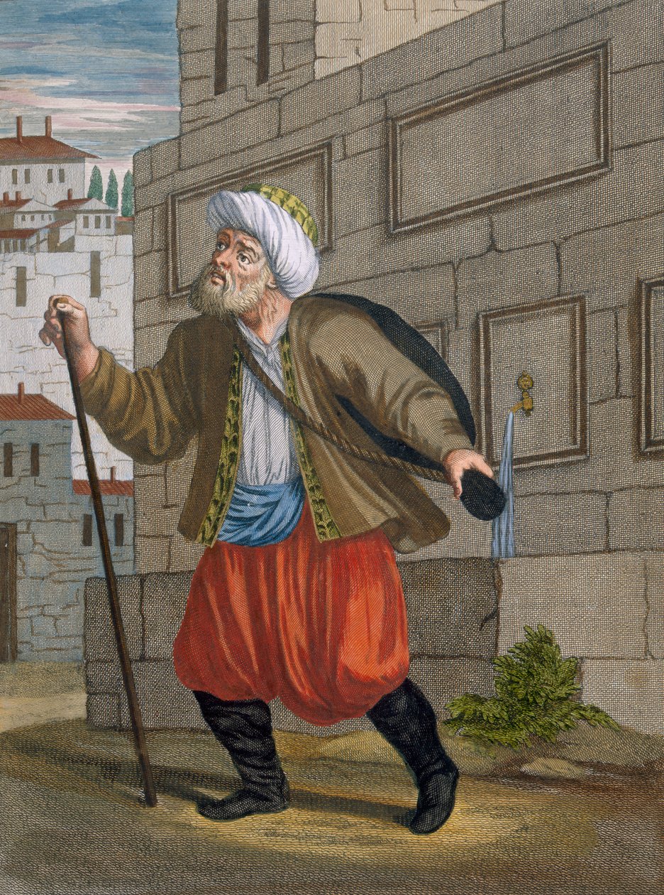 A Saka, tablica 59 z „Kolekcja stu druków reprezentujących różne narody Lewantu” Charles de Ferriol, sztychowana przez Gerarda Scotina (1671-1716), 1707-08 autorstwa Jean Baptiste Vanmour