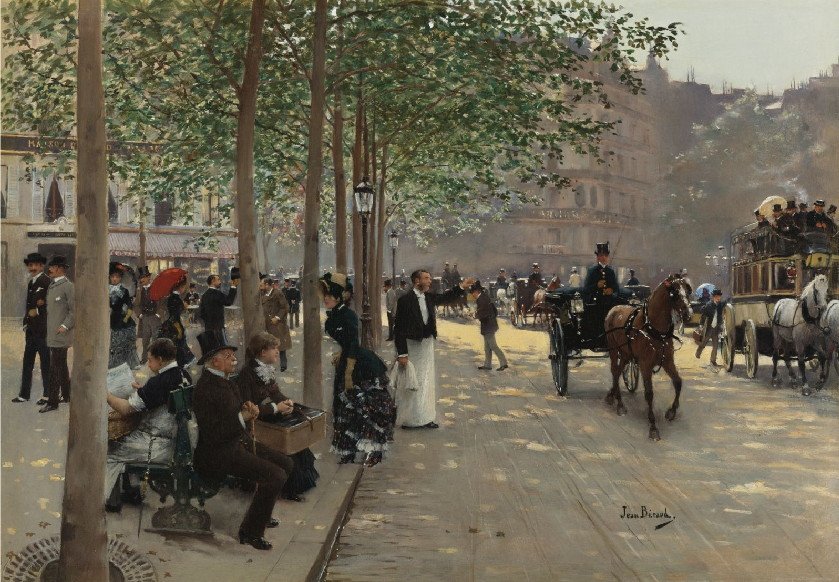 Avenue Parisiennen autorstwa Jean Beraud