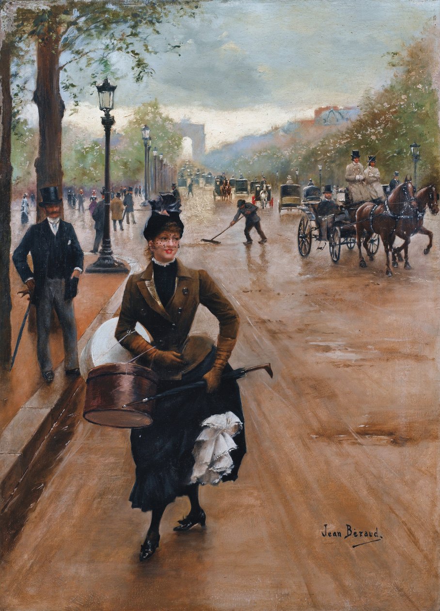 Miller na Polach Elizejskich autorstwa Jean Beraud