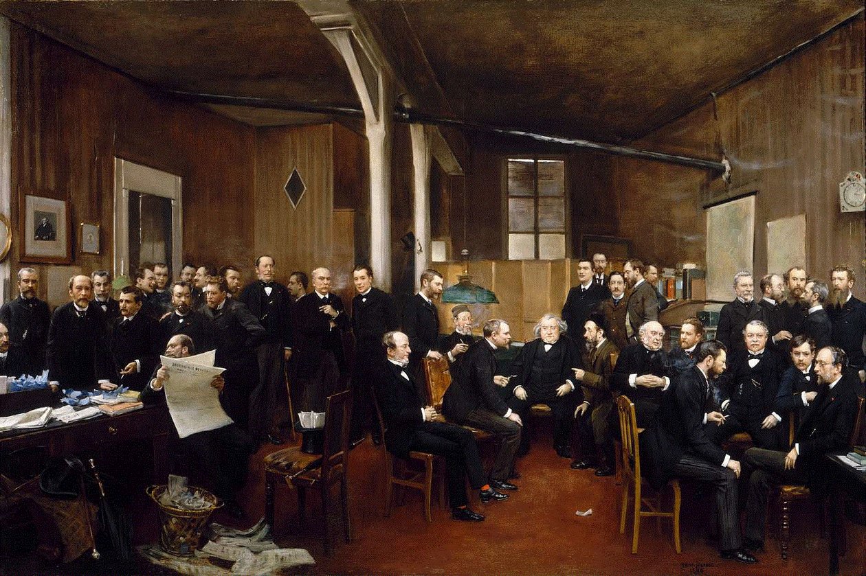 Newsroom Journal des Debats autorstwa Jean Beraud