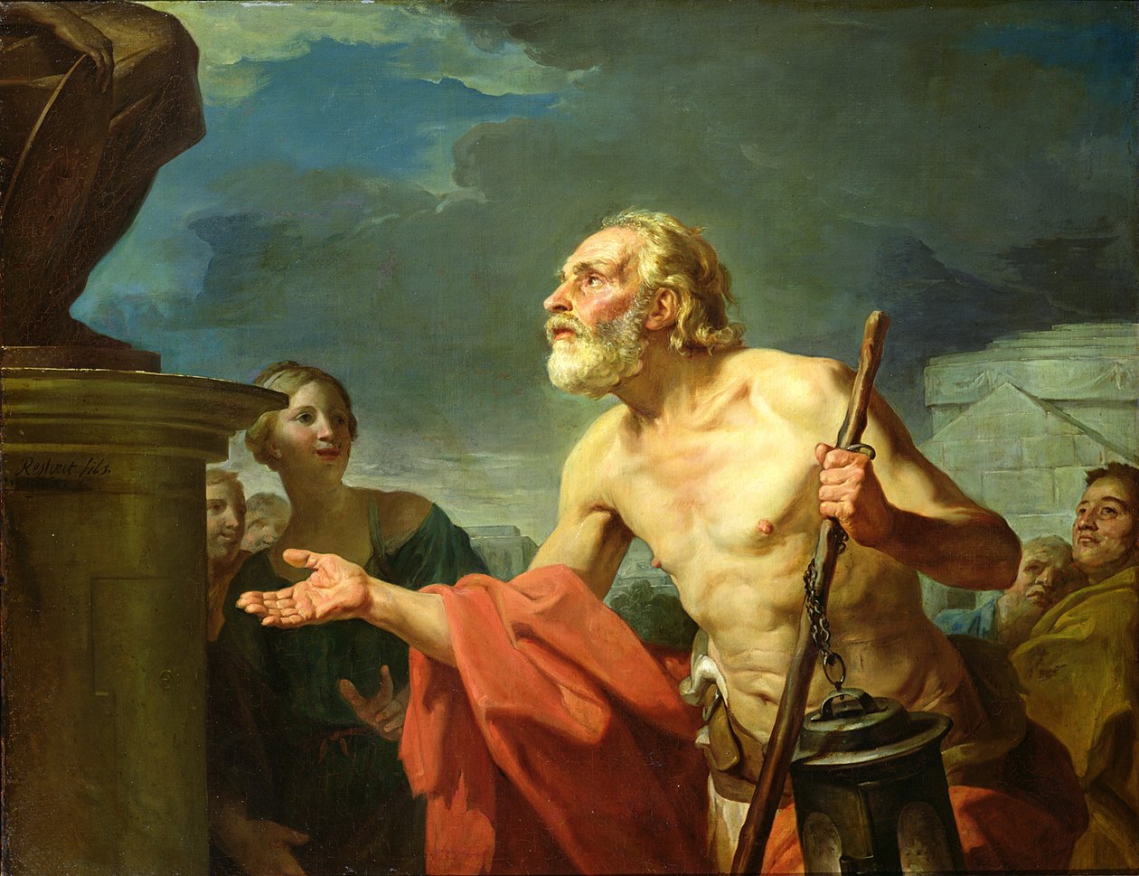 Diogenes proszący o jałmużnę, 1767 autorstwa Jean Bernard Restout