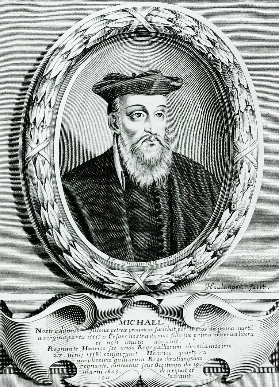 Portret Michela de Nostredame (1503-66) autorstwa Jean Boulanger
