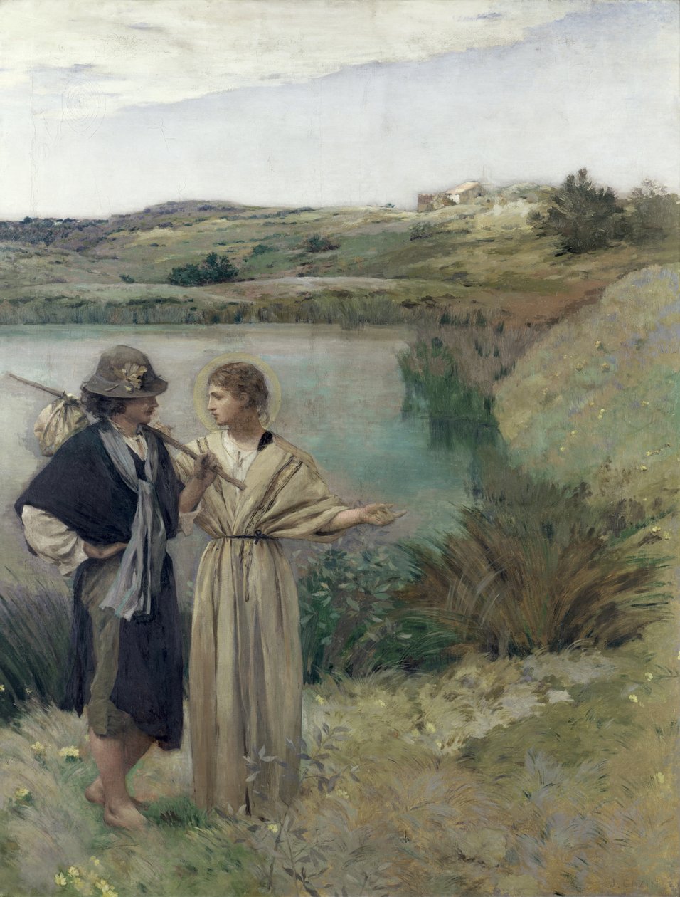 Tobiasz i Archanioł Rafael autorstwa Jean Charles Cazin