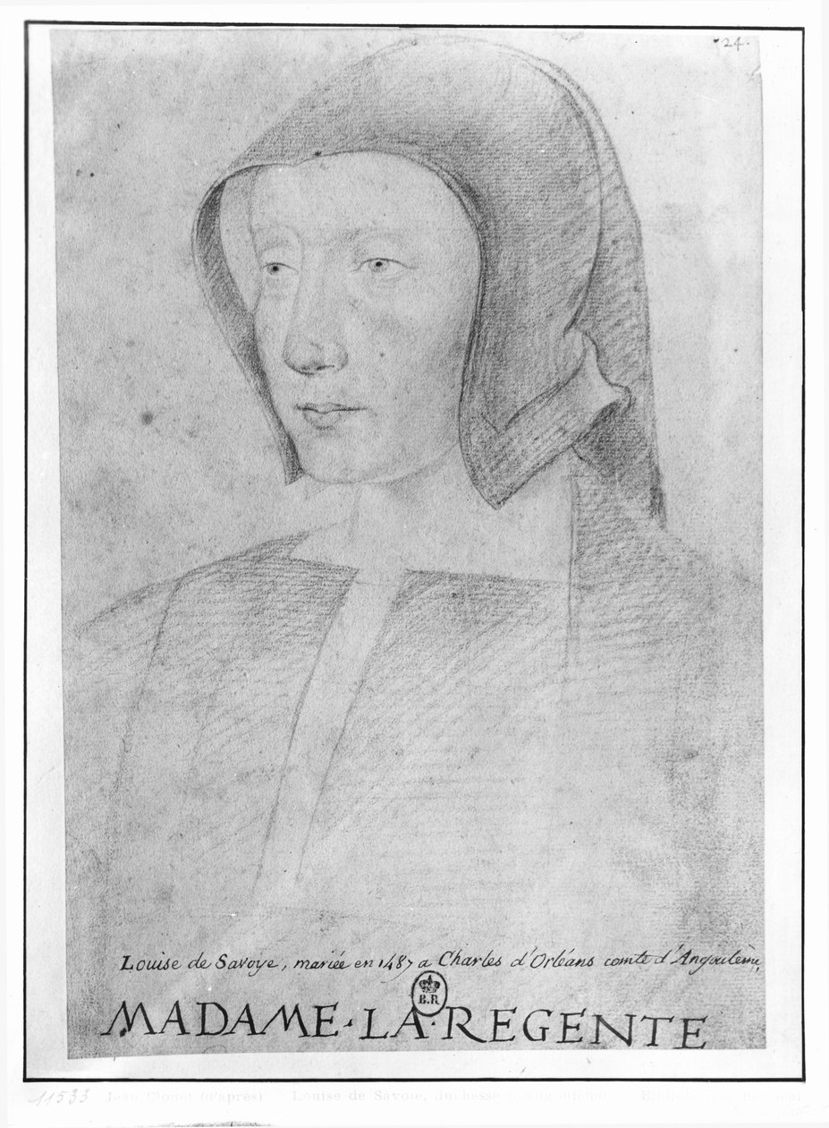 Luiza Sabaudia (1476-1531) autorstwa Jean Clouet