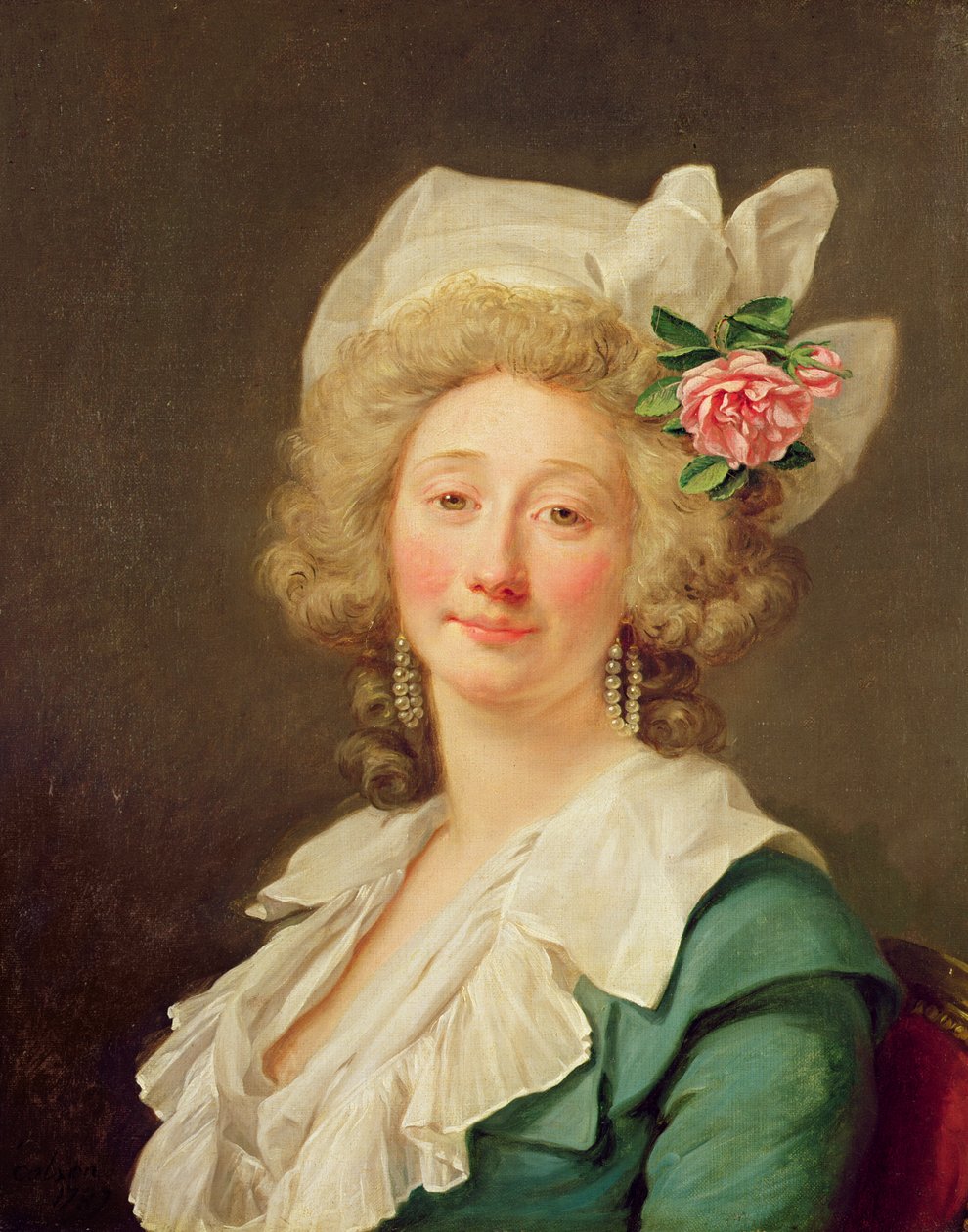 Portret damy, 1782 autorstwa Jean Francois Colson