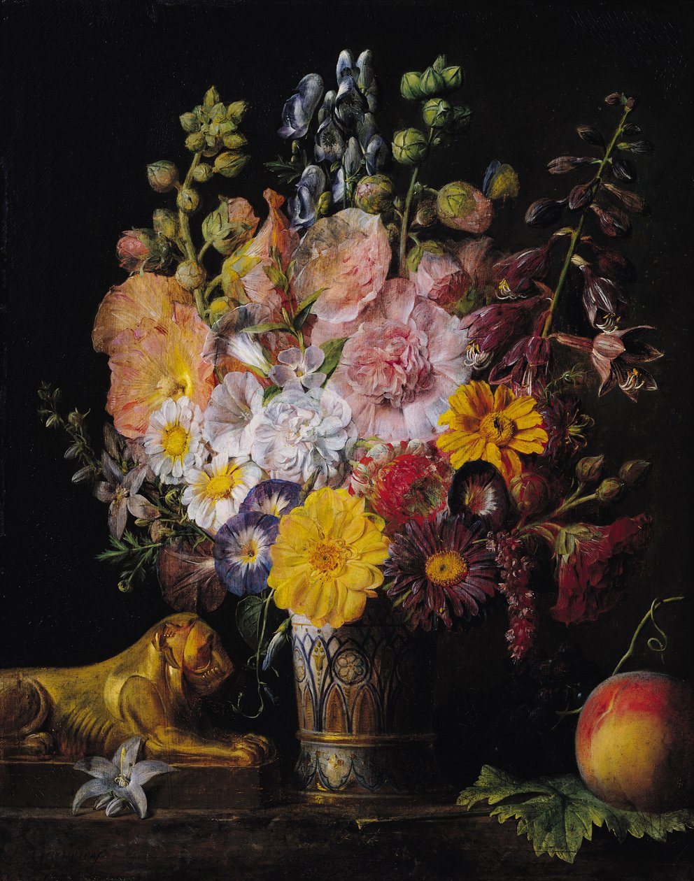 Kwiaty autorstwa Jean Francois Garneray