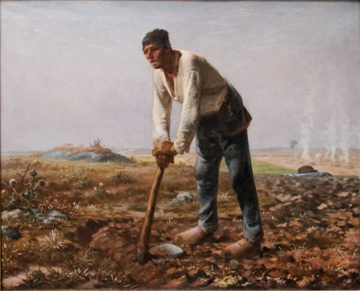 Człowiek z motyką autorstwa Jean Francois Millet