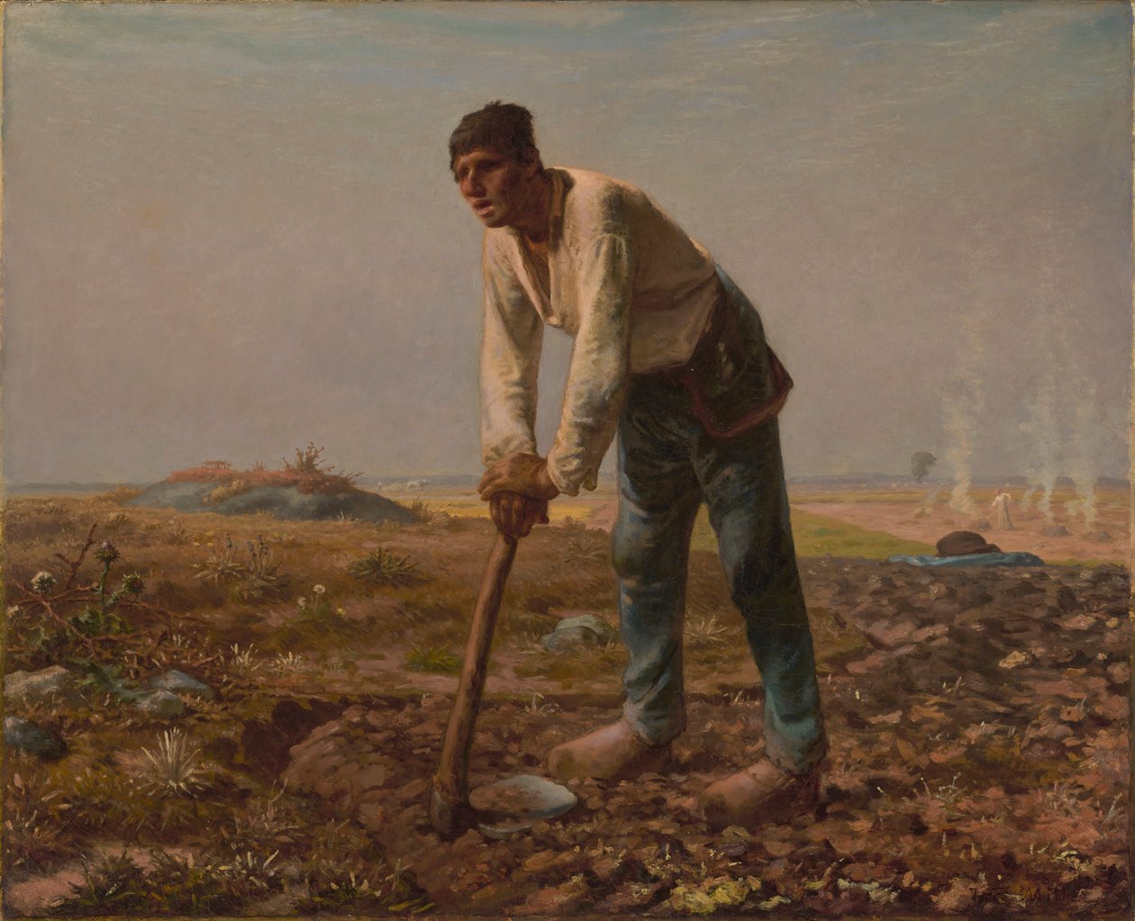 Człowiek z motyką autorstwa Jean Francois Millet