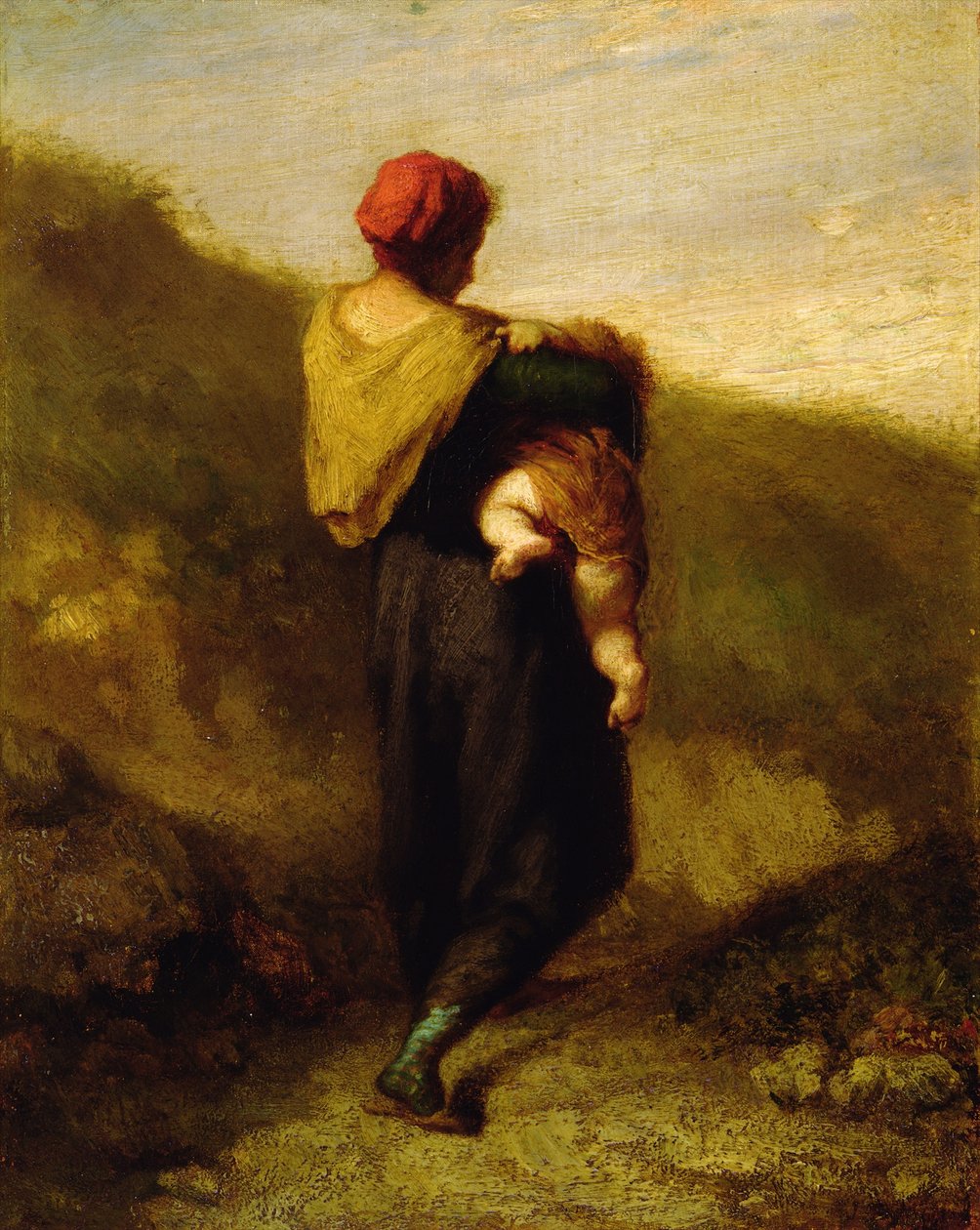 Matka i dziecko autorstwa Jean Francois Millet