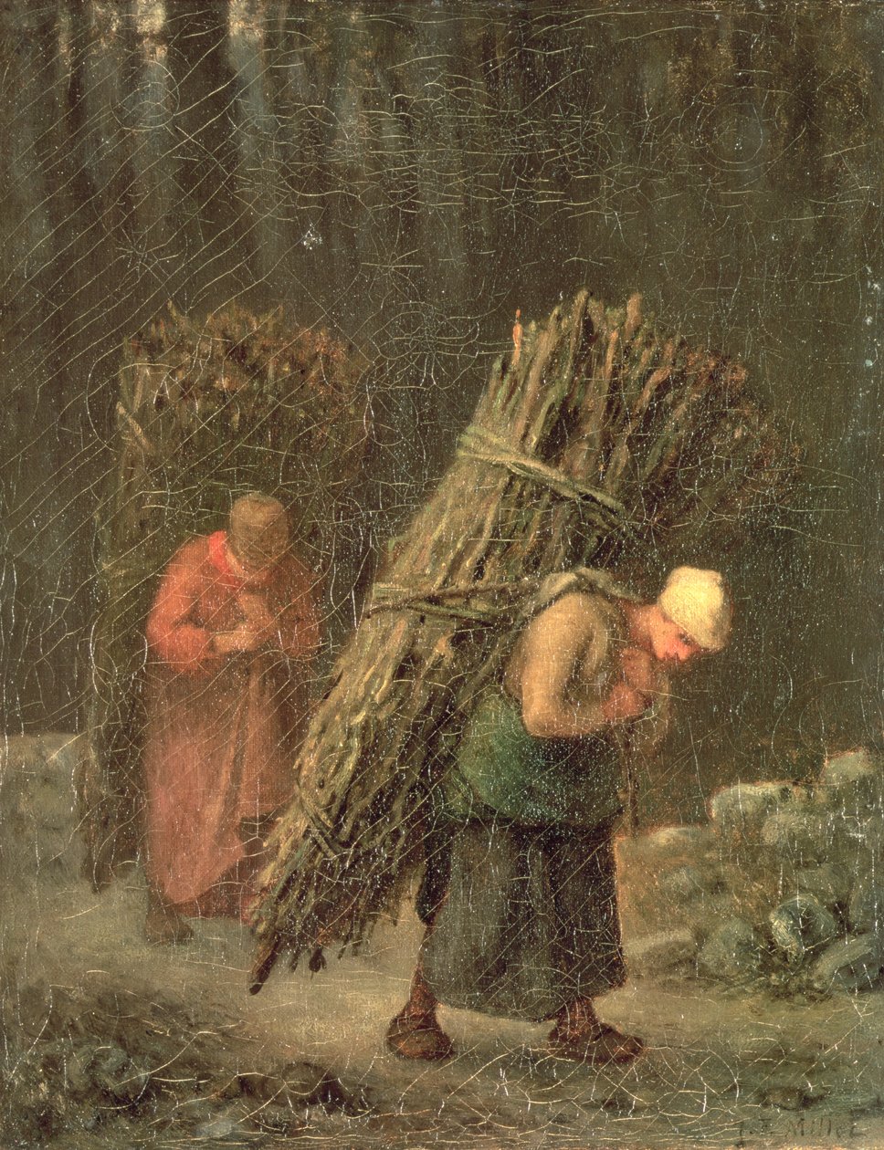 Wieśniczki z Chrustem, ok.1858 autorstwa Jean Francois Millet