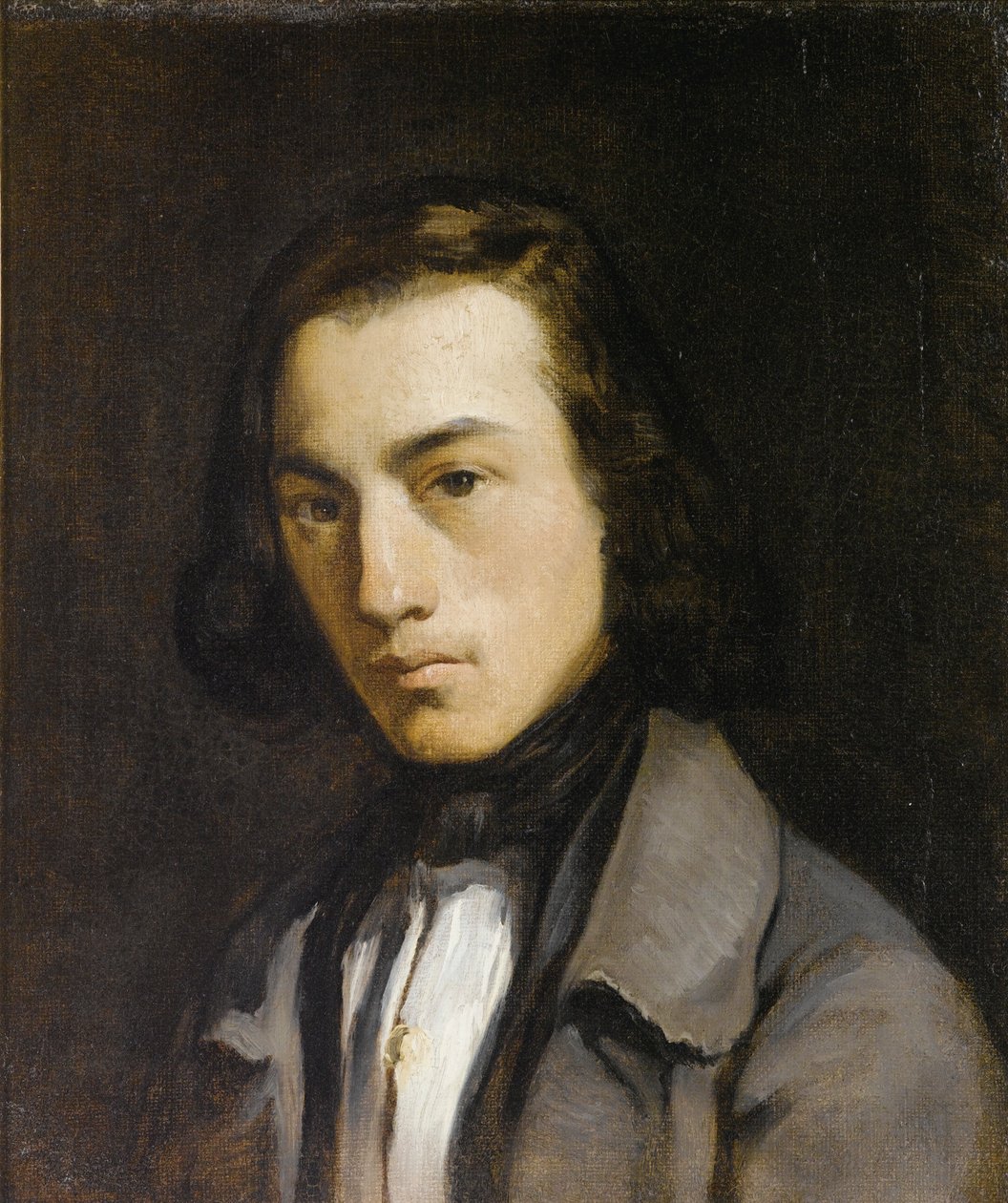 Portret młodego mężczyzny autorstwa Jean Francois Millet