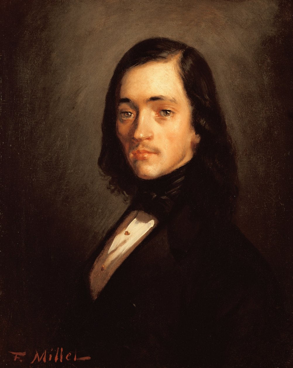 Portret mężczyzny autorstwa Jean Francois Millet