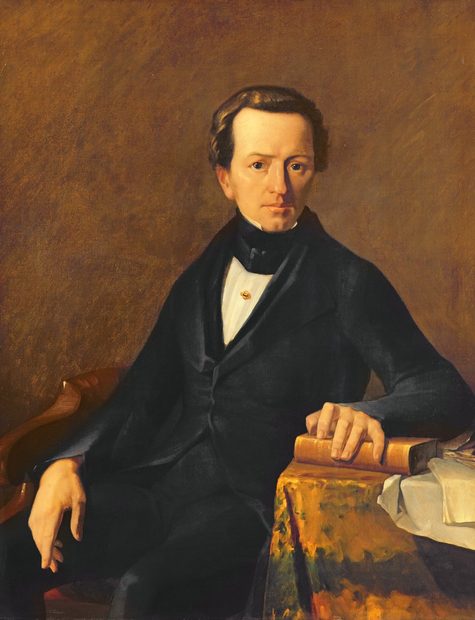 Portret mistrza Valmonta, notariusza z Cherbourga autorstwa Jean Francois Millet
