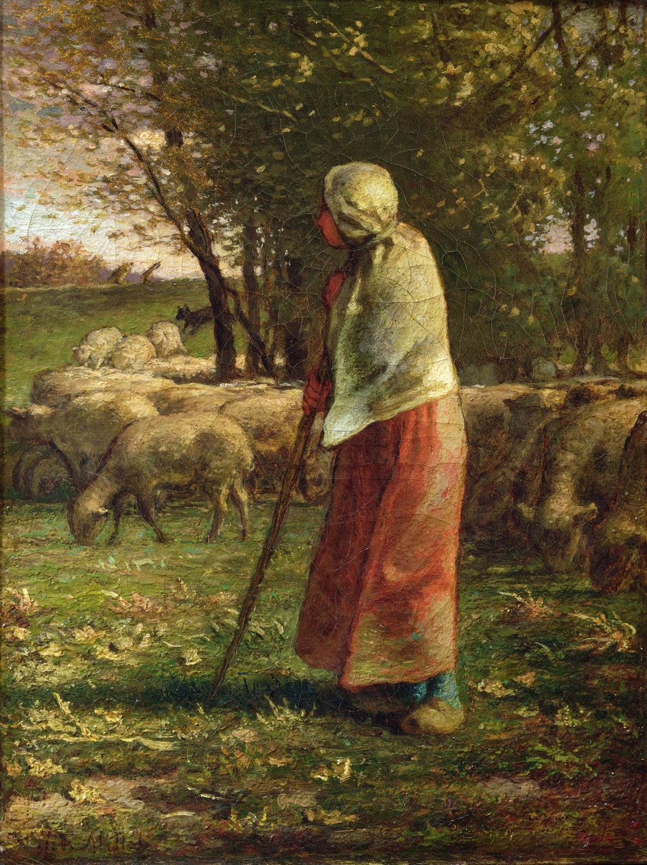 Mała Pasterka autorstwa Jean Francois Millet