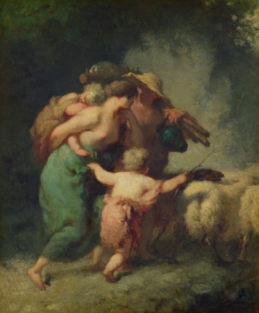 Powrót stada autorstwa Jean Francois Millet